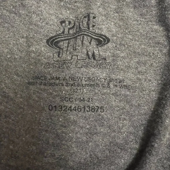 Space Jam Tune Squad unisex joggers sweats sleepers size M graphic gray - Picture 4 of 10